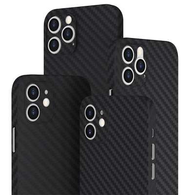 Newest carbon fiber case for iPhone 12 Pro Max 0.35mm thin full protection cover